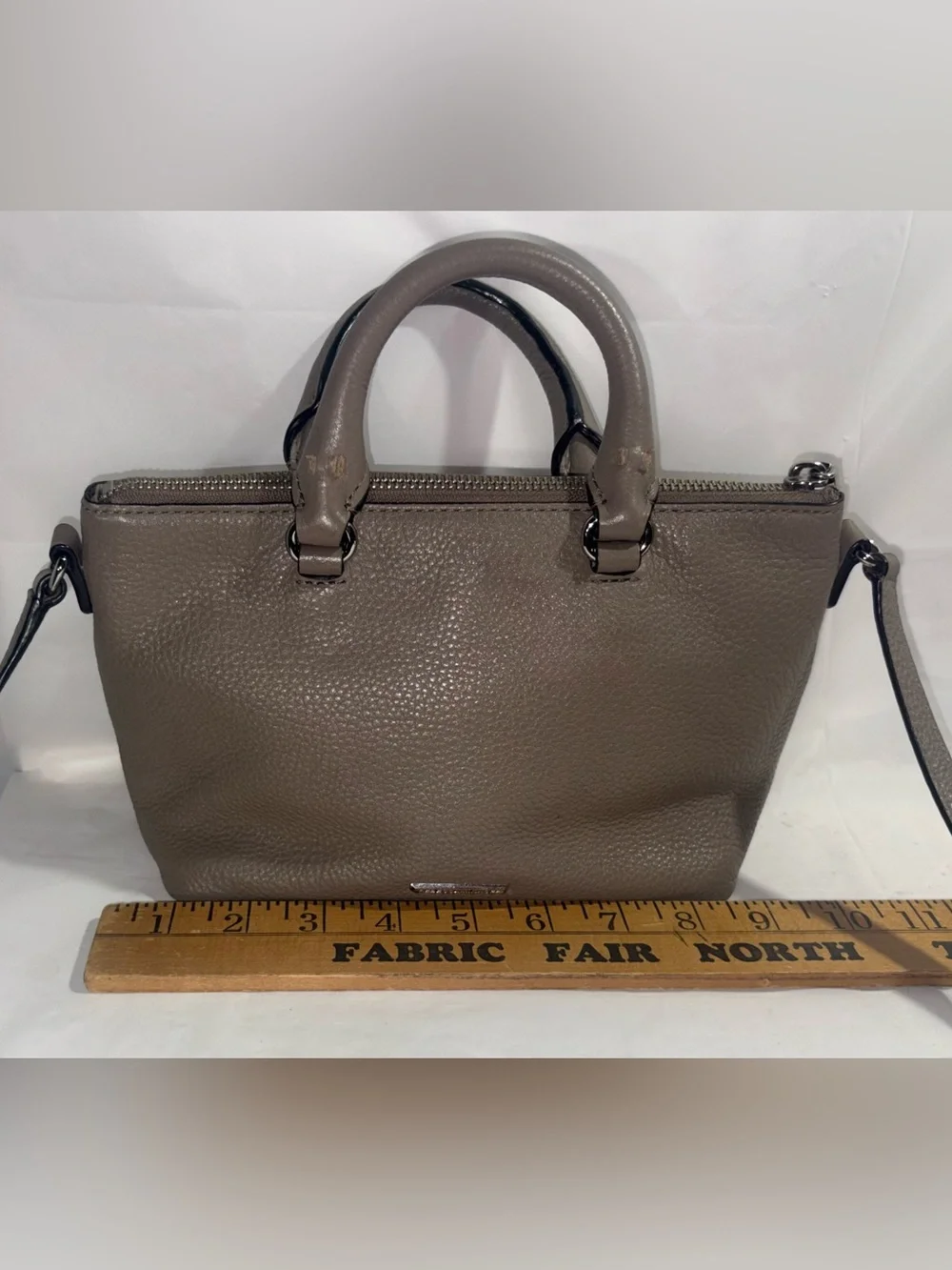 Rebecca Minkoff Micro Moto Satchel Dove Grey